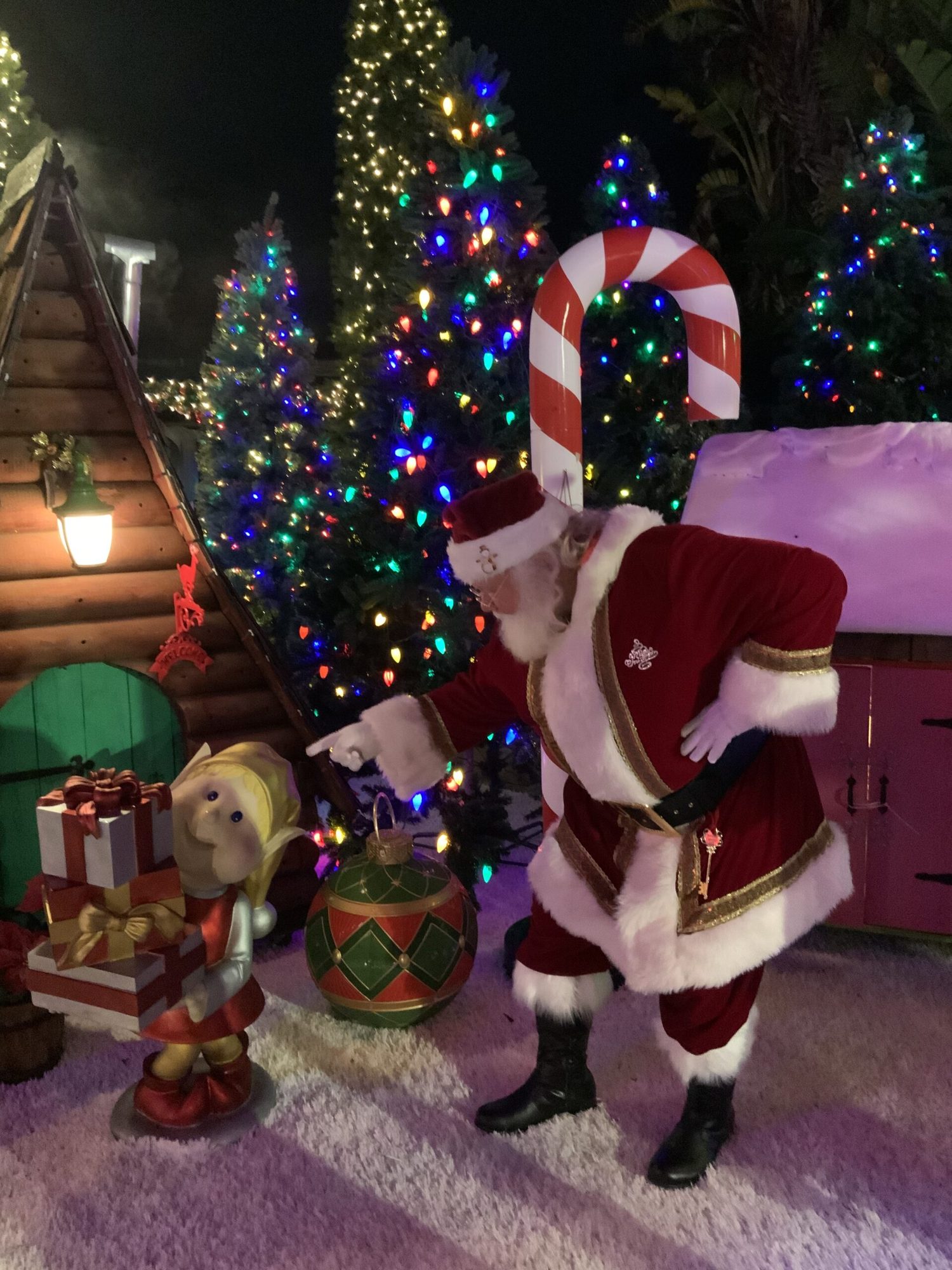 Santa Claus visit photo