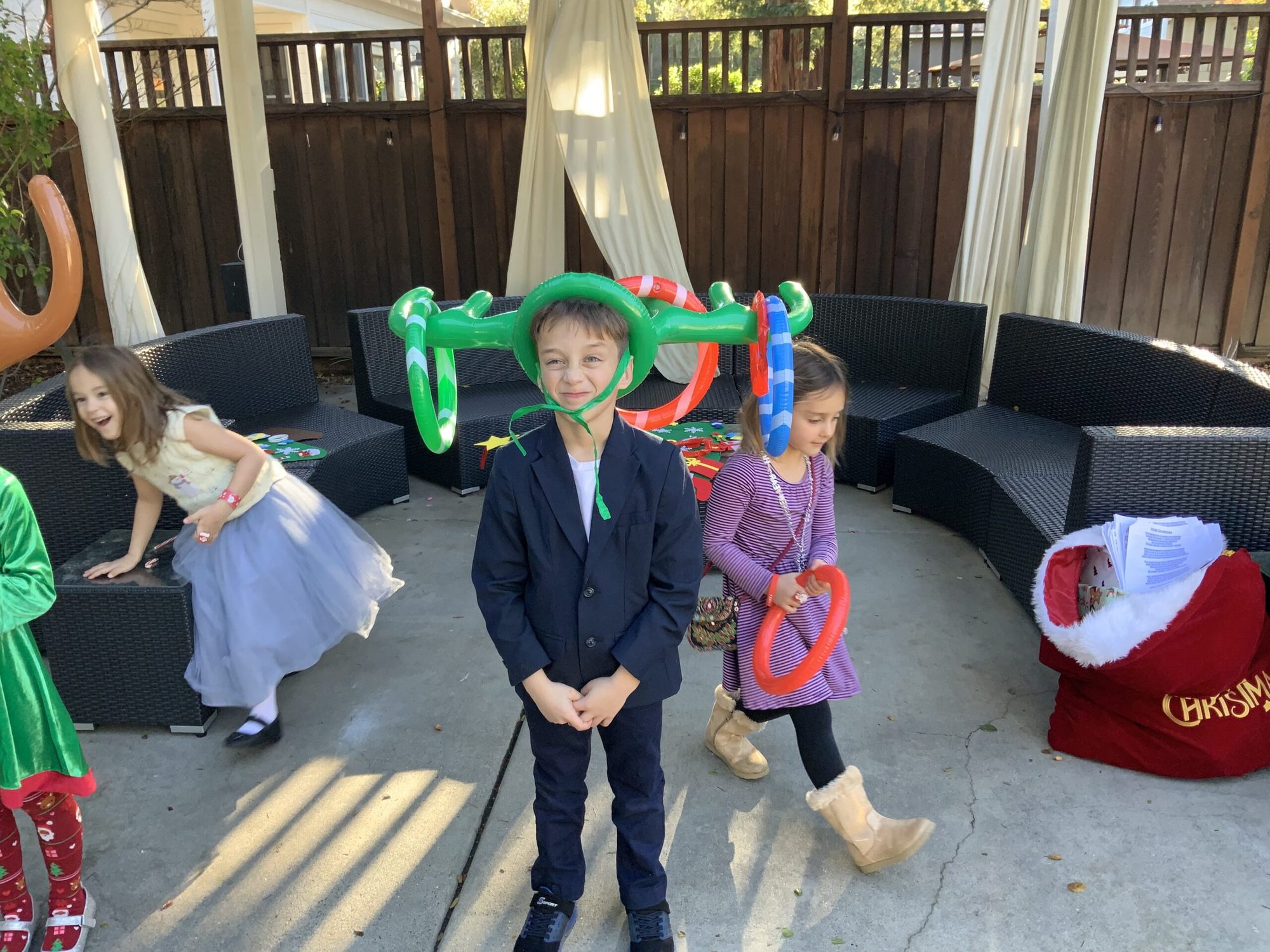 Santa and elves
