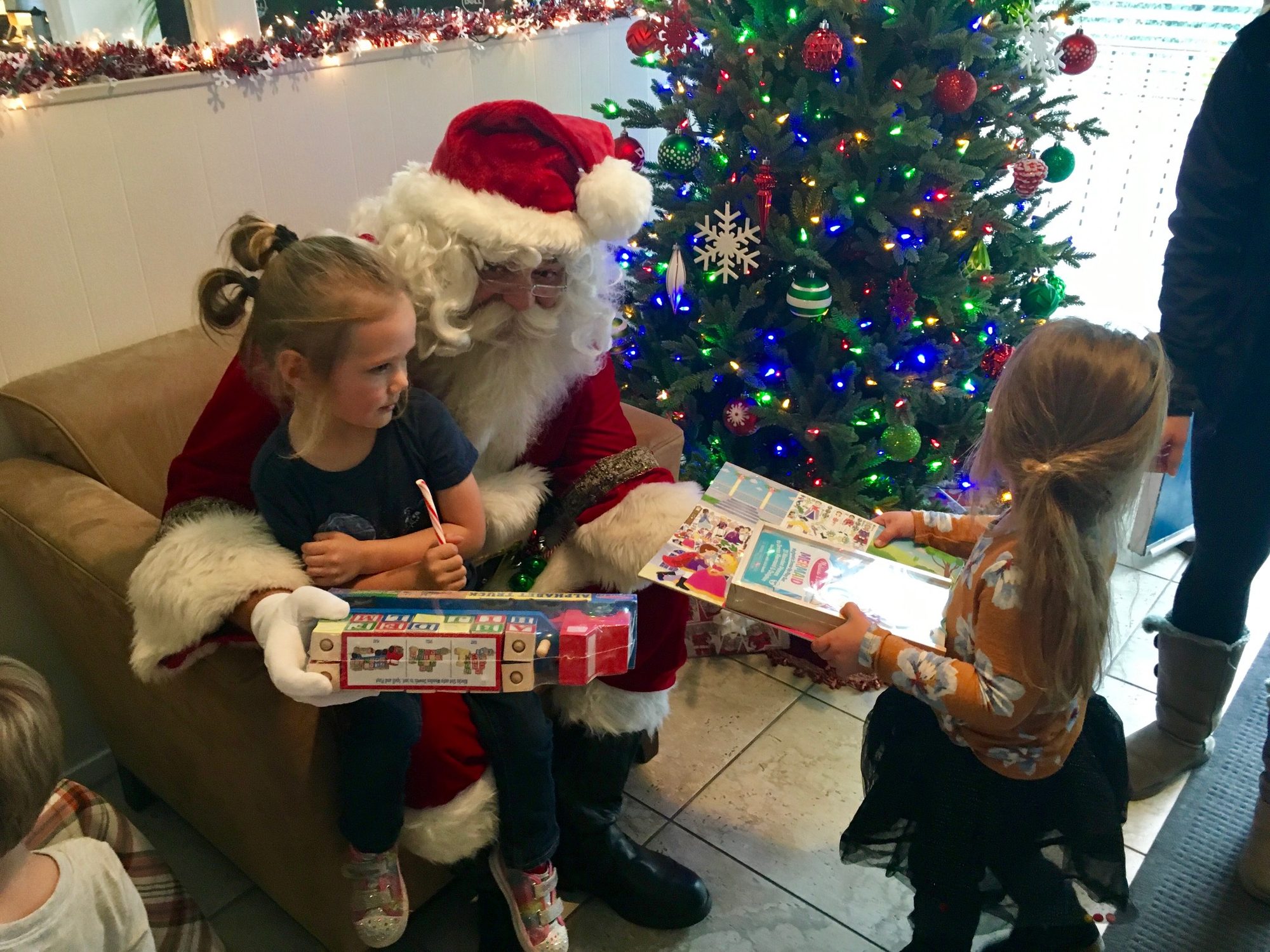 Santa Claus at a Christmas event