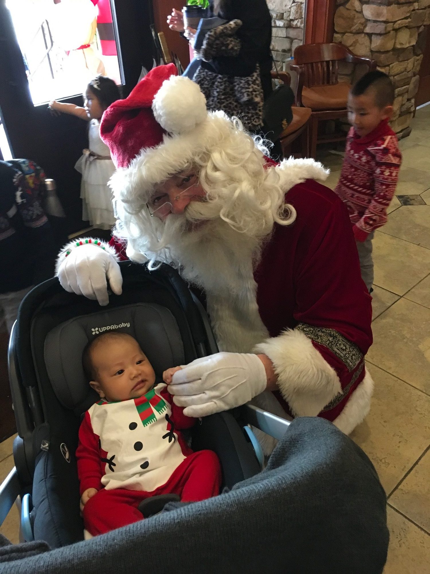 Santa Claus with a child