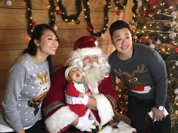 Santa Claus with a child