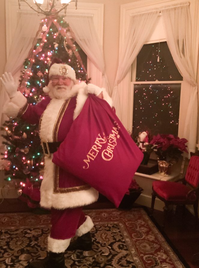 Santa's elves at an event